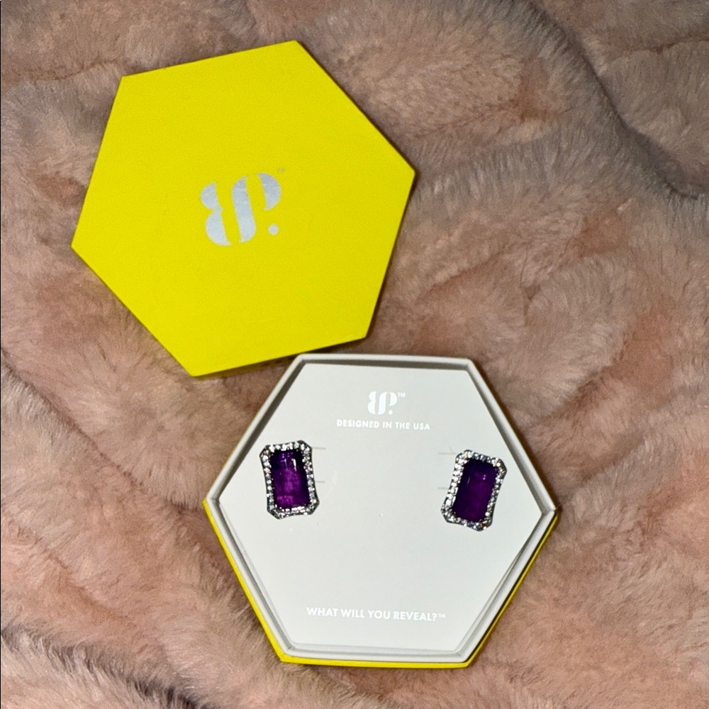 BP Radiant Purple Gemstone Earrings